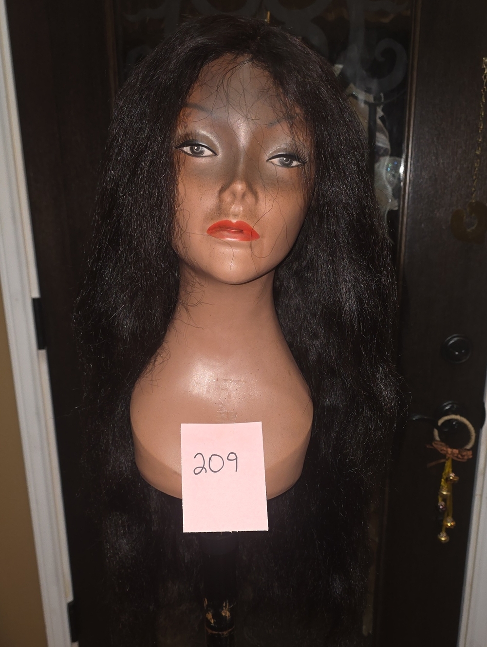 HH Silky Like Kinky Texture Lacefront Wig.